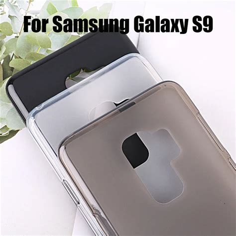 Black Gray White Soft Silicone Case For Samsung Galaxy S9 S9plus Phone Back Cover Case For