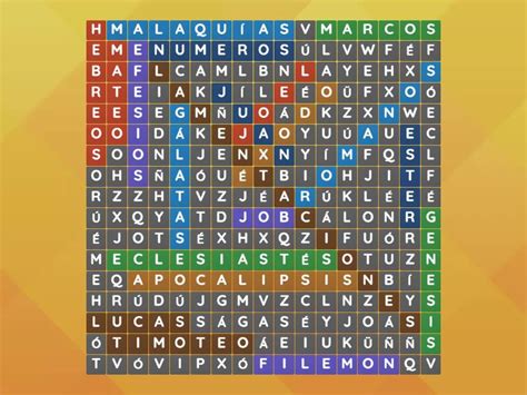 Sopa De Letras Biblica Wordsearch