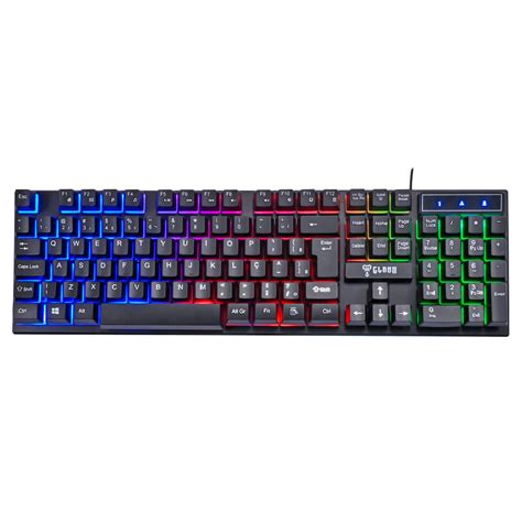 Teclado Gamer ABNT2 Membrana Anti Ghosting Clanm CL TJ8313 Mundoware