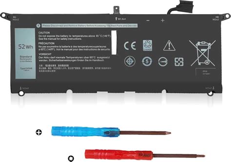 Zayaupvl 52wh Dxgh8 Battery Replacement For Dell Xps 13