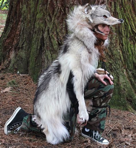 Gray Wolf Skin Headdress For Shamanic Ritual And More From Salvaged