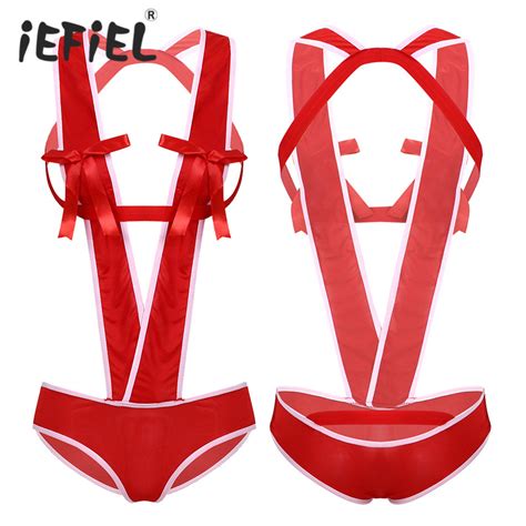 Women One Piece Deep V Neck Swimwear Honeymoon Gift Nightwear Christmas Sexy Lingerie China