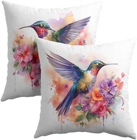 Amazon Bonhause Spring Floral Birds Throw Pillow Covers X