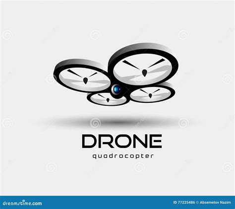 Drone Quadrocopter Icon In Comic Style Quadcopter Camera Vector