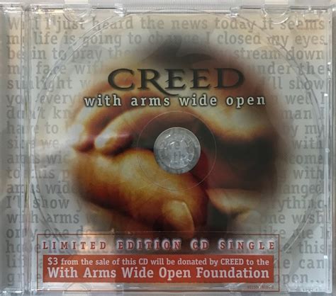 Creed – “With Arms Wide Open” – Limited Edition CD Single – 2 Loud 2 ...