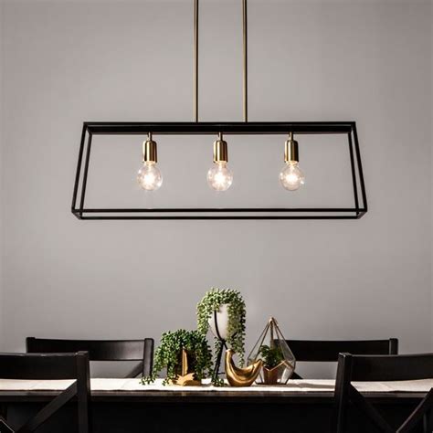 3 Light Pendant Modern Farmhouse Ceiling Light Black Threshold™ In