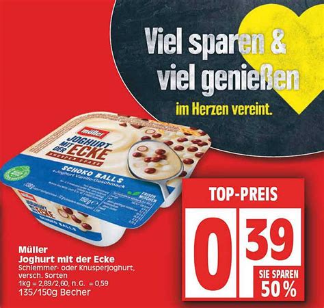 Müller Joghurt Mit Der Ecke Angebot bei E Reichelt