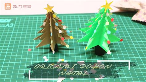 Cara Membuat Origami Pohon Natal Easy Origami Tutorial