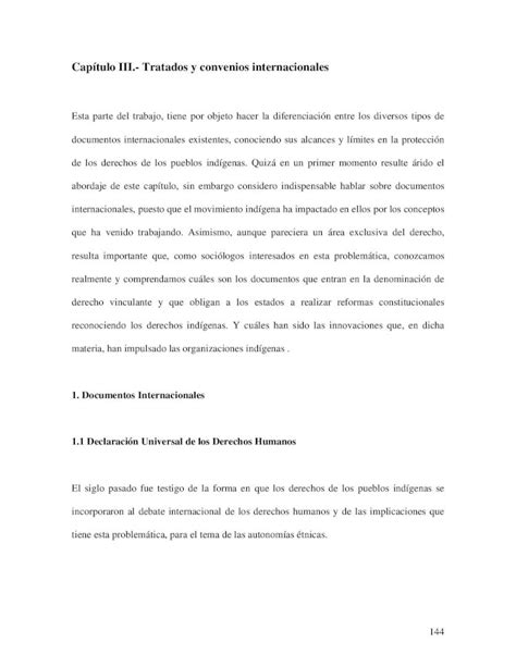 Pdf Capítulo Iii Tratados Y Convenios Internacionales · De Los Derechos Del Hombre Y Del