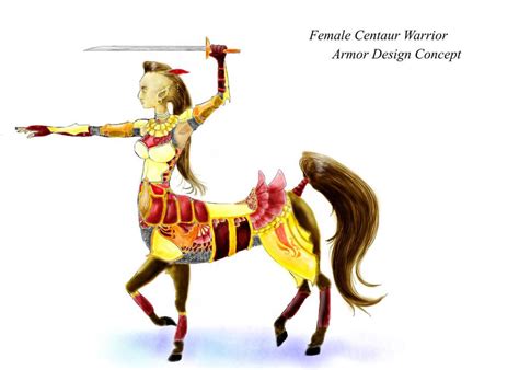 Female Centaur Armor Design Cv By Trisent On Deviantart