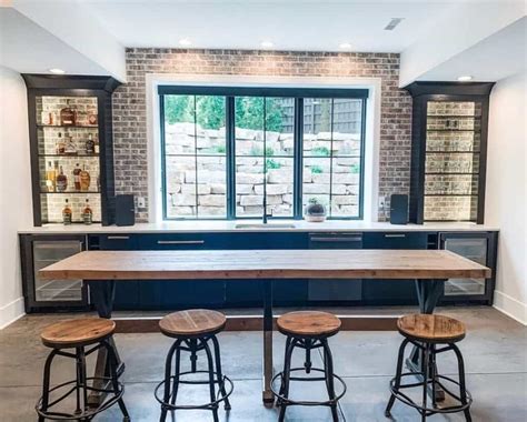 Basement Bar Ideas For A Stellar Rec Room Downstairs Rustic Basement