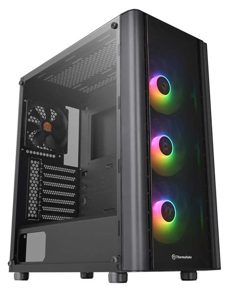 Thermaltake V250 Motherboard Sync ARGB ATX Mid-Tower Chassis with 3 ...