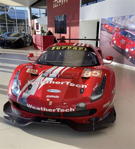 488 GTE from Le Mans at the Ferrari dealership : r/carporn