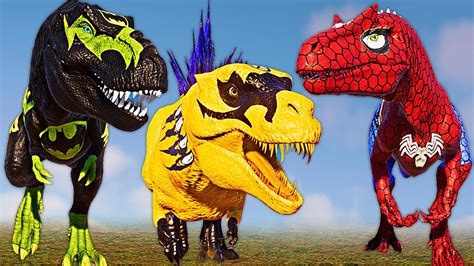 Carnivores Spider Man Indoraptor Vs Wolverine Godzilla And Batman T Rex Jurassic World