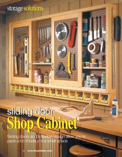 Sliding Door Shop Cabinet ShopNotes