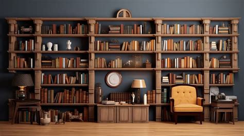 Cozy Library Home Office Zoom Background Virtual Background for Zoom ...