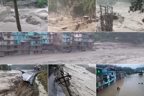 Sikkim Flash Floods Dead Missing Thousands Stranded