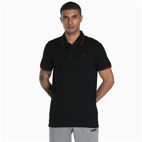 Mens Pique Tipping Slim Fit Polo Puma