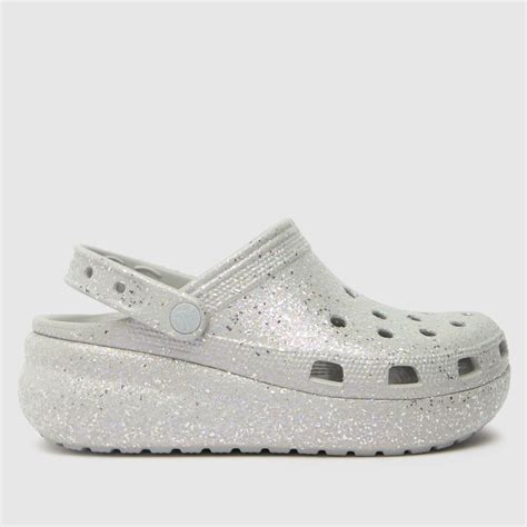 Crocs Silver Classic Cutie Clog Girls Youth Sandals Shoefreak