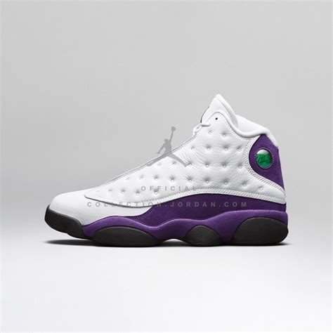 Air Jordan 13 Air Jordan XIII Retro White / Black — Court Purple White ...