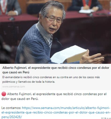 El Expresidente Que Recibió Cinco Condenas Así Informaron Los Medios