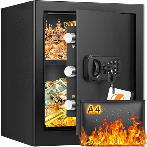 GHJGAGE 2 0 Cubic Large Fireproof Safe Box Anti Theft Home Safe