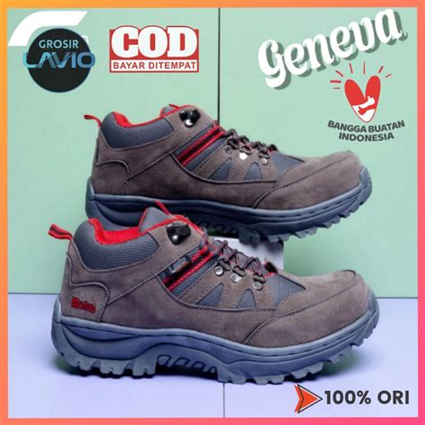 Jual Sepatu Safety Pria Ujung Besi Original Lavio Geneva Pendek Septi