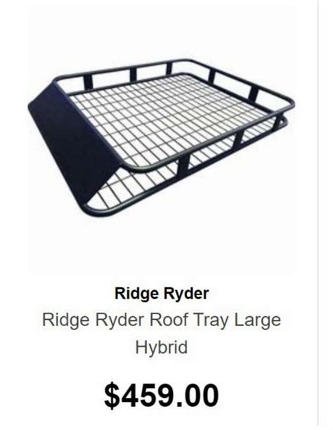 Ridge Ryder Roof Tray Large Hybrid Offer At Supercheap Auto