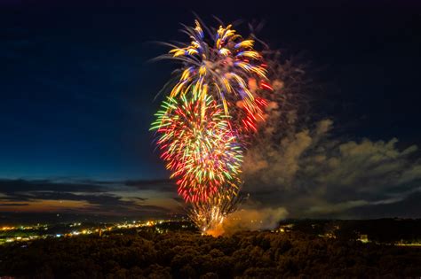 Worcester Fireworks 2023 - Downtown Worcester