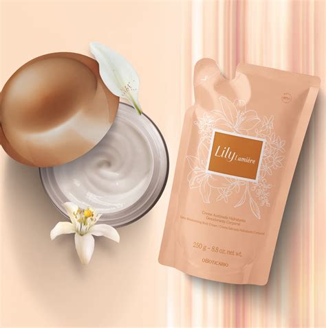 Combo Lily Lumi Re Creme Acetinado Desodorante Hidratante Corporal