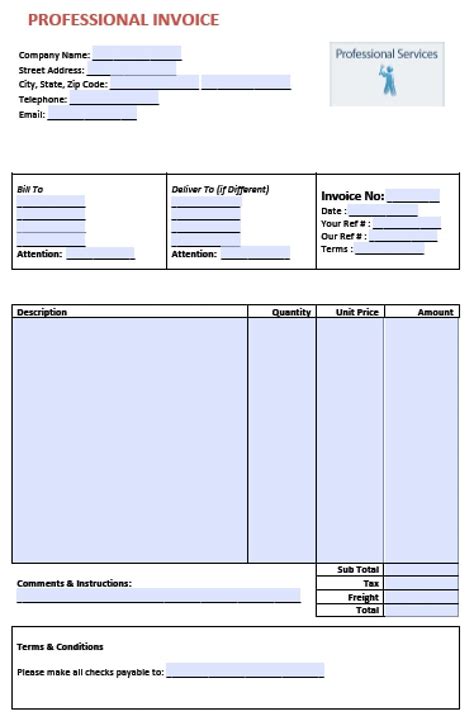 Ms word invoice format - jesdouble