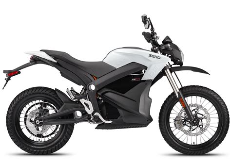 Zero Ds Electric Motorcycle White Profile Right White Background