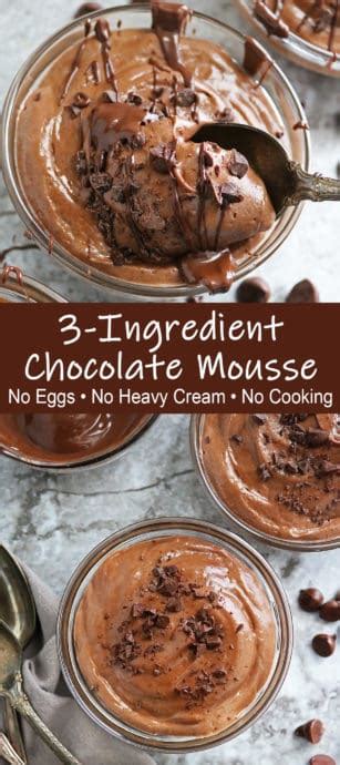 3 Ingredient Chocolate Mousse Recipe Savory Spin