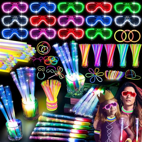 Amazon SHQDD 238 PCS Glow In The Dark Party Supplies 24 PCS Glow