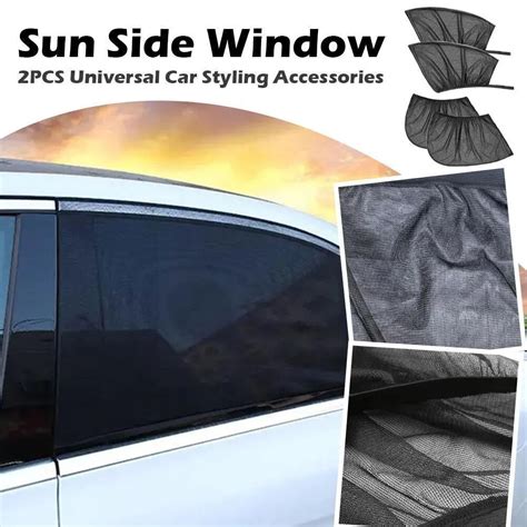 Car Sunshade Curtains Universal Side Window Shades Mesh Auto Protection