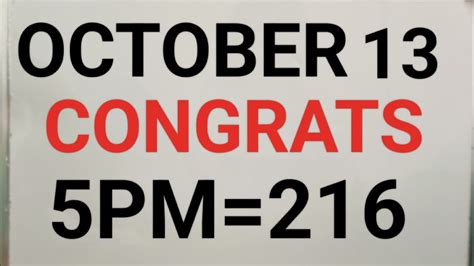 OCTOBER HOT PASURE ALL DRAWS ONE COMBI SABAYE MODAUG TA RON