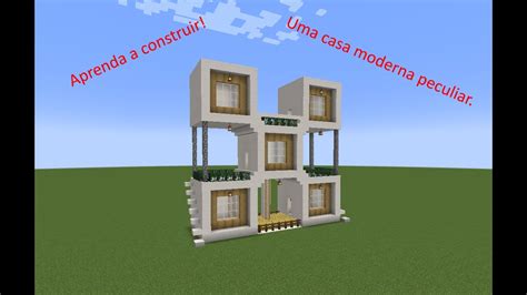 Minecraft Como Construir Uma Casa Moderna Peculiar Tutorial De