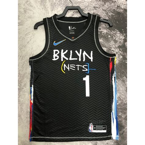 Hot Prensad New Nba Camisa Brooklyn Nets Preta Mikal Bridges No