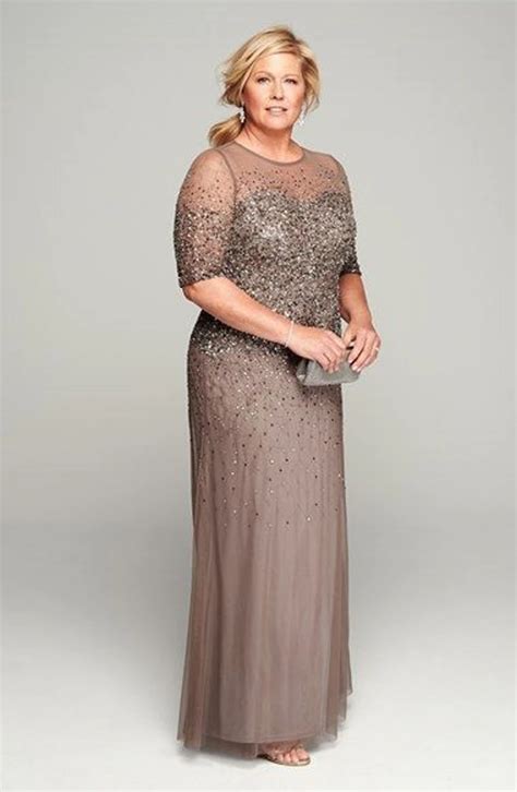 2018 Hot Sale Plus Size Mother Of The Bride Dresses With Half Sleeves