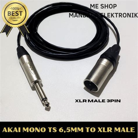 Jual Kabel Xlr Male To Jack Akai Mono Mm Meter Di Lapak Me Shop