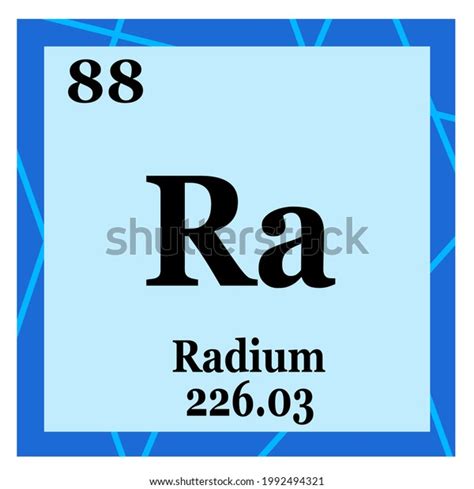 Periodic Table Element Radium Stock Illustration 1992494321 Shutterstock