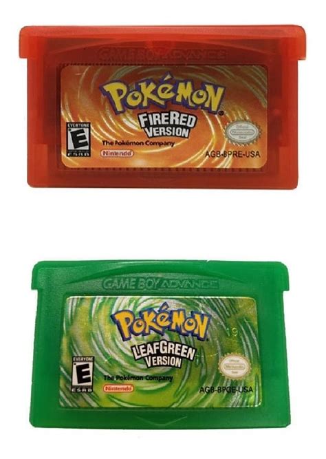 Pz Pokemon Rojo Fuego Verde Hoja Cartucho Ingles Versi N Meses Sin