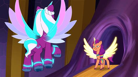 Safe Screencap Opaline Arcana Sunny Starscout Alicorn