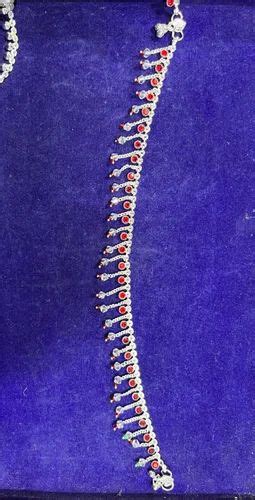 Alloy Traditional Aa Silver Artificial Anklet At Rs Pair In Agra