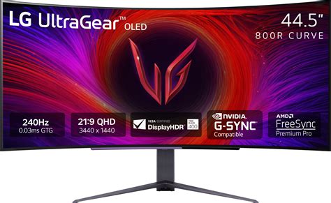 Customer Reviews Lg Ultragear 45 Oled Curved Wqhd 240hz 003ms Freesync And Nvidia G Sync