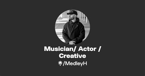 Musician Actor Creative Instagram Facebook Tiktok Linktree