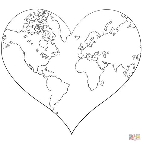 Heart Shape Coloring Pages at GetColorings.com | Free printable ...