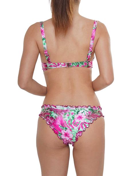 Bikini Reggiseno Balconcino Con Ferretto Con Slip Chiuso Frou Frou