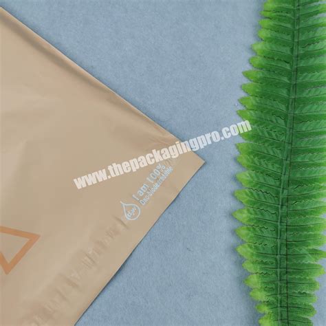 Custom Nude Biodegradable Compostable Eco Friendly Apparel Packaging Shipping Supplies Poly