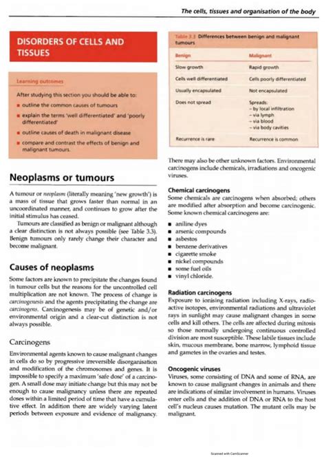 Solution Anatomy And Physiology Disorders Of Cells And Tissues Studypool